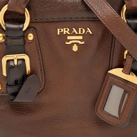 prada dark brown antic cervo satchel|Vintage Prada Handbags and Purses .